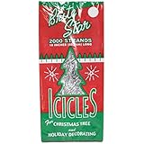 BRITE STAR Silver 18-Inch Icicle Tinsel - 2000 Strands