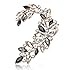 TrendyWorld Lady's Leaf Shape Crystal Resin Ear Cuff Left Ear