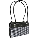 Pacific Design Chloe Dao Mobile Technology Handbag Black White Heels
