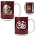 San Francisco 49ers NFL 2pc Gameball Ceramic Mug Set