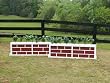 2 Panel Brick/Stone Brush Box Horse Jumps Set/2 10ft