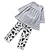 2016 baby girl clothes casual long-sleeved Dress-shirt+Pants suit