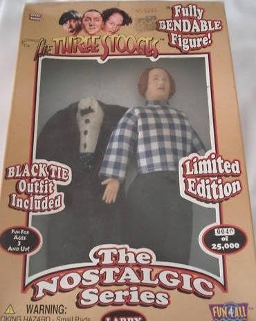 LARRY of The Three Stooges DOLL with TUX+SPORT Clothes NRFB