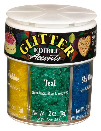 Dean Jacobs 6 Spring Summer Glitter Accents, Regular, 1.2-Ounce Jars (Pack of 4) by Dean Jacobs