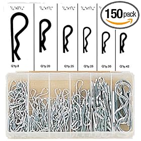 Hawk TX7150 Cotter Pins, 6 Sizes, 150-Piece: Home Improvement
