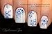 NAILICIOUS TEN Blue Flowers Nail Wraps Art Water Transfer Decal So Beautiful 20pcs - ST8067