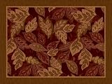 Accents 2'-by-5' Nylon Full Border Mat, Foliage Bordeaux