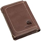 Carhartt Men\'s Trifold Wallet,Brown,One Size