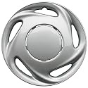 Drive Accessories KT885-14S/L 14" Silver and Lacquer ABS Plastic Wheel Cover Replica Hubcaps - Pack of 4
