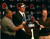 Joe Thomas Signed Autographed Cleveland Browns Draft Day 8x10 Photo