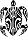 Tribal Turtle Decal Sticker