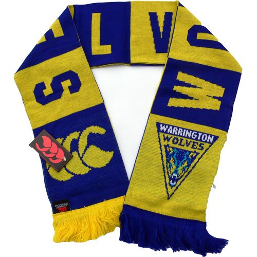 Canterbury Warrington Wolves Rugby League Supporters Scarf