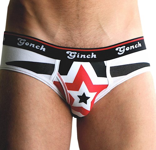 Ginch Gonch Men's Big Black Bang Low Rise Brief