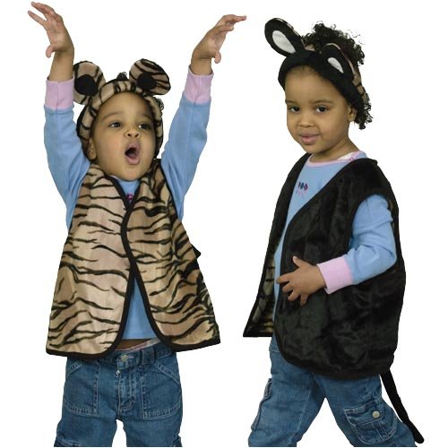 Kitty Cat & Bear Reversible Vest