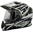 AFX FX-39 DUAL SPORT STRIKE FULL-FACE STREET HELMET BLACK LG