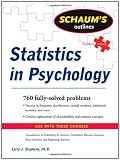 Schaum's Outline of Statistics in Psychology (Schaum's Outline Series)