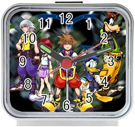 images of Kingdom Hearts custom Square Silver Alarm Clock