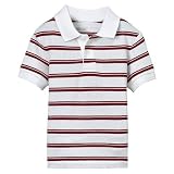 Toddler Boys' Cherokee Short-Sleeve Feeder Stripe Polo - Red
