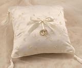 Elegant Satin Ring Pllw Ivory