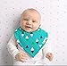 Ziggy Baby Bandana Bib Set, Blue/Teal, 4 Pack