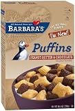 Barbara's Bakery Puffins, Peanut Butter & Chocolate, 10.5-Ounce (Pack of 4)