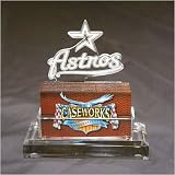 Houston Astros MLB Baseball Business Card Holder w/ Gift Box