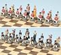 Napoleon War Theme Chessmen With Chess Board