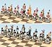 Napoleon War Theme Chessmen With Chess Board