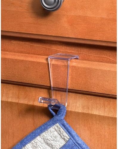 Over the Cabinet Single Hook - Clear Acrylic