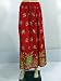 Red Womens Long Skirts Dcrapechic Floral Sequin Beaded Bellydance Skirt