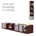 VIRGO - CD / DVD / Blu-ray / Video Media Wall Storage Shelf - Dark Oak