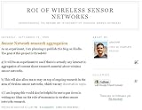 RoI of wireless sensor networks
