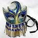 Venetian Blue and Gold with Fancy Beads - Glitter 