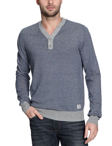 Ben Sherman Herren Pullover ME00060, Gr. 48/50 (M), Grau (slate grey marl 60H) Preisvergleich