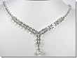 Bridal Crystal Necklace Set N1D54