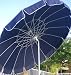 Bayside21 - 8' Aluminum Tilt Beach/Market Umbrella - Blue with White piping