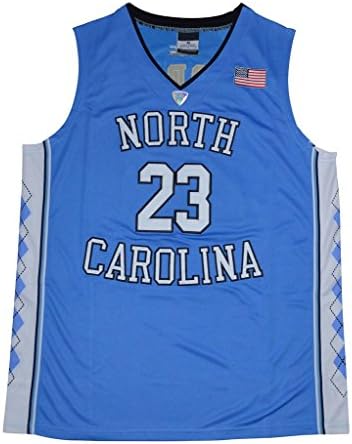 WEENKS Men's Michael Jordan 23 North Carolina Tar Heels 2016 College Basketball Jersey S Carolina Blue