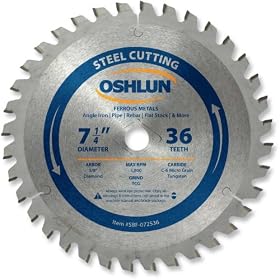 Oshlun SBF-072536 7-1 4-Inch 36 Tooth TCG Saw Blade with 5 8-Inch Diamond Knockout Arbor... by Oshlun