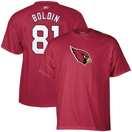 Reebok Arizona Cardinals #81 Anquan Boldin Scrimmage Gear T-shirt (Large)
