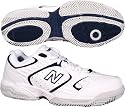 New Balance Men's MC654 Tennis Shoe,White/Navy,10.5 D
