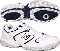 New Balance Men's MC654 Tennis Shoe,White/Navy,10.5 D