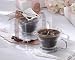 "Express Your Love" Coffee-Scented Glass and Chrome Gaffe' Cup Candle - Baby Shower Gifts & Wedding Favors