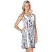Misses OneWorld Sleeveless Sublimation Ruffle Neck Dress