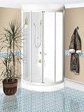 Maax 100135-000 Breeze, One Piece Round Shower Without Roof Cap - 100135-000