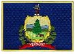 Vermont State Flag Embroidered Patch Iron-On VT Emblem