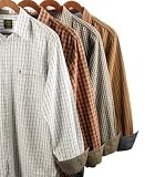 Timberland Long Sleeve Washed Poplin Plaid Cotton Shirt