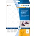 Herma Sicherheitsetiketten A4, 4234, �40 mm rund extrem stark haftend Folie matt 600 St�ck wei�