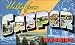 HELLO FROM CASPER WYOMING USA 10" X 18" VINTAGE POSTER REPRO