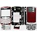 Red AT&T GSM Original OEM Full Complete Housing for Rim BlackBerry Curve 8300 8310 8320 Cover Case Faceplate with Lens Trackball Keypads Keyboard
