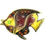 Colorful Flounder Fish Animal Pin Brooch